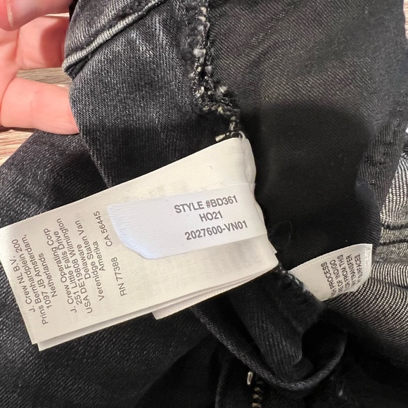 ❌SOLD❌Jcrew Curvy 10" vintage slim-straight jean in charcoal - 27 - Picture 6 of 7